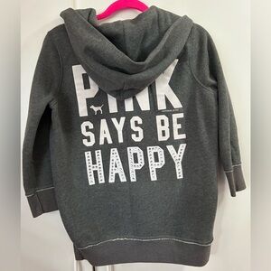 Vintage Y2K VS PINK says be happy bling hoodie